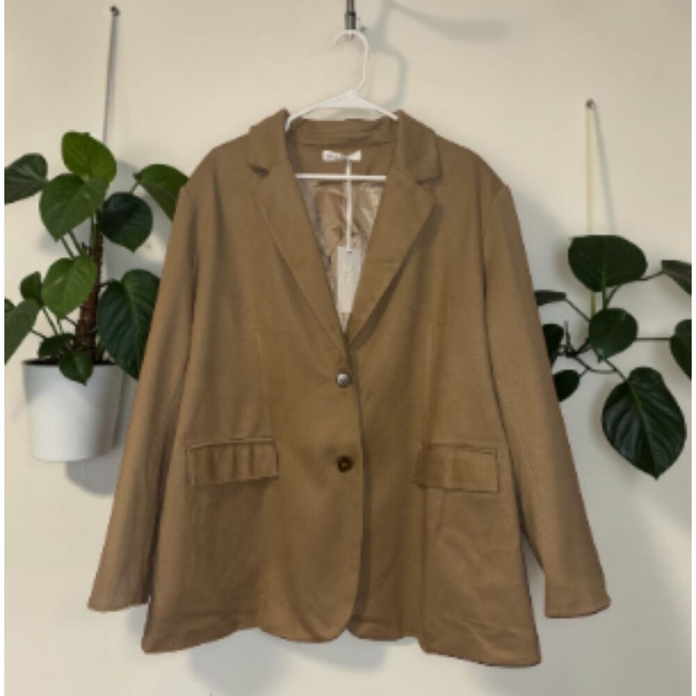 Grace Karin Women’s 2X Brown Tailored Blazer NWT
